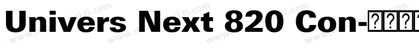 Univers Next 820 Con字体转换
